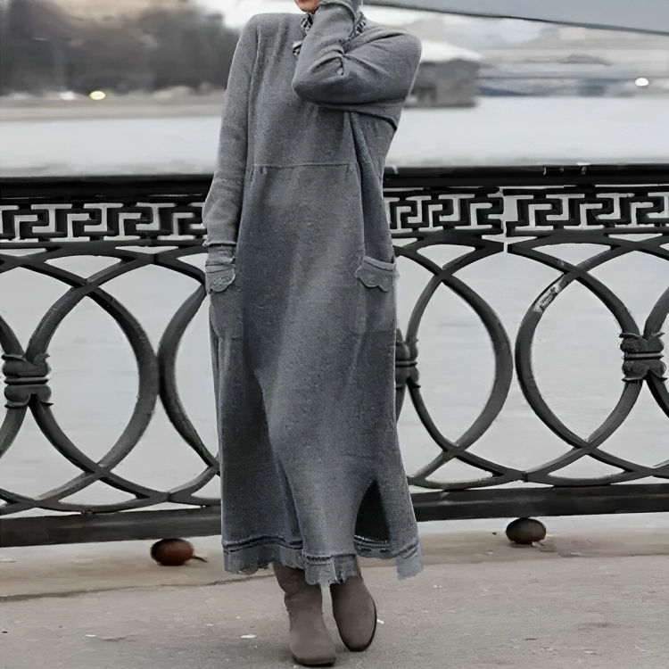 Casual Hosszú Téli Ruha - Noelle