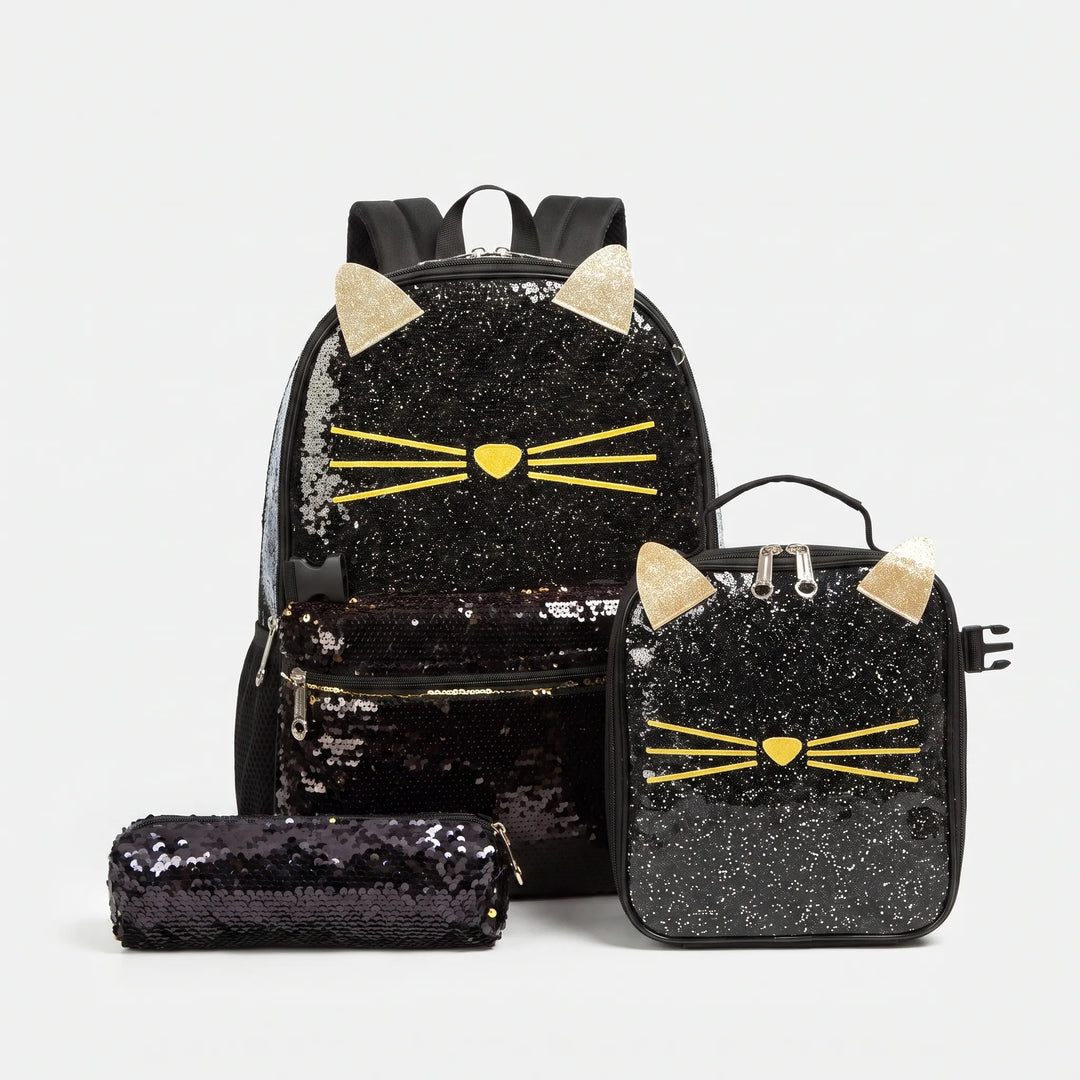 3-Piece Animal Motif School Set - Purrisa