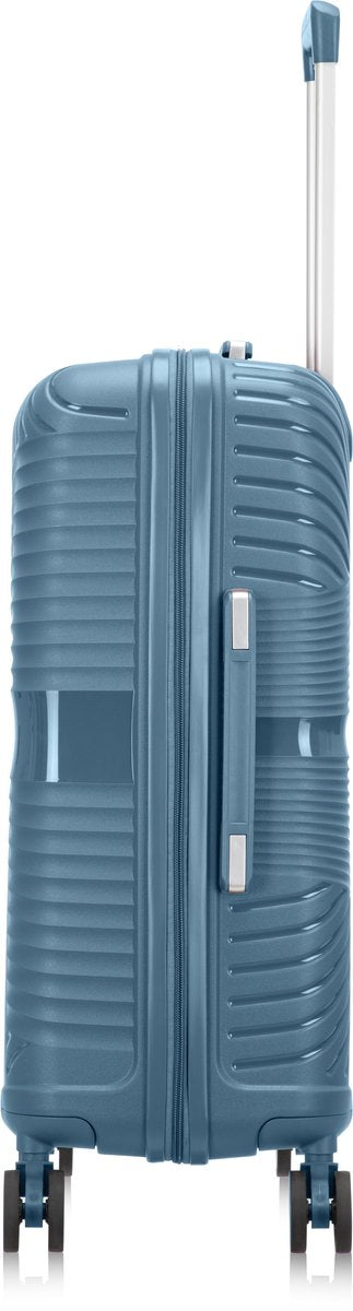 Keményfedeles kék úti bőrönd – Amalfi