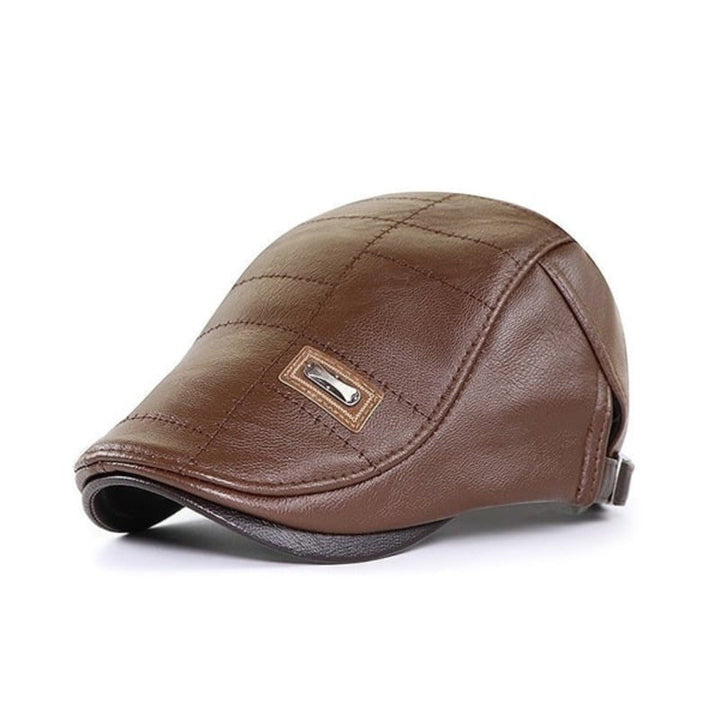 Retro Férfi Bőr Baret - HeritageCap