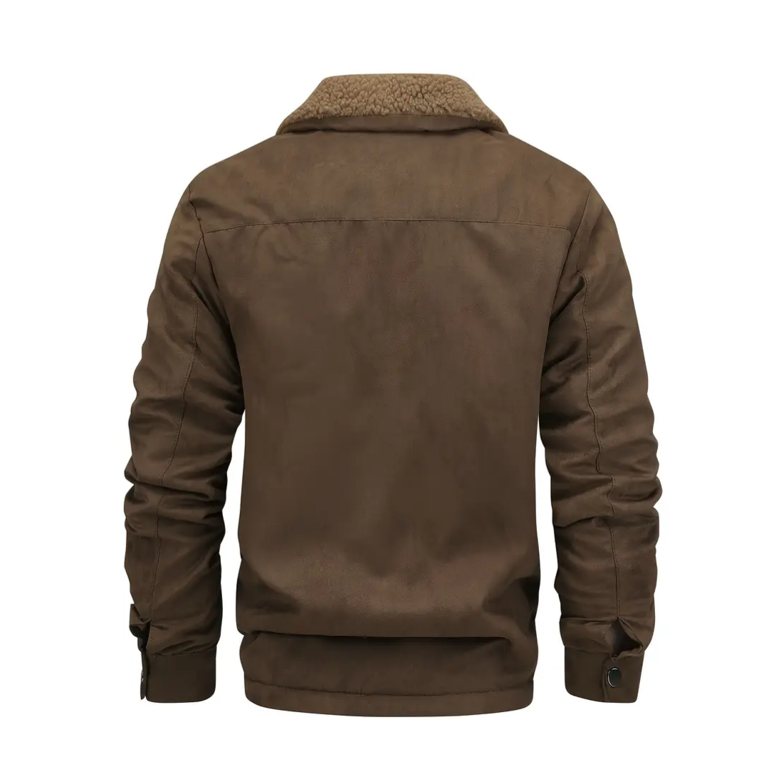 Férfi kültéri kabát Teddy fleece béléssel és revernyakkal – Corvin