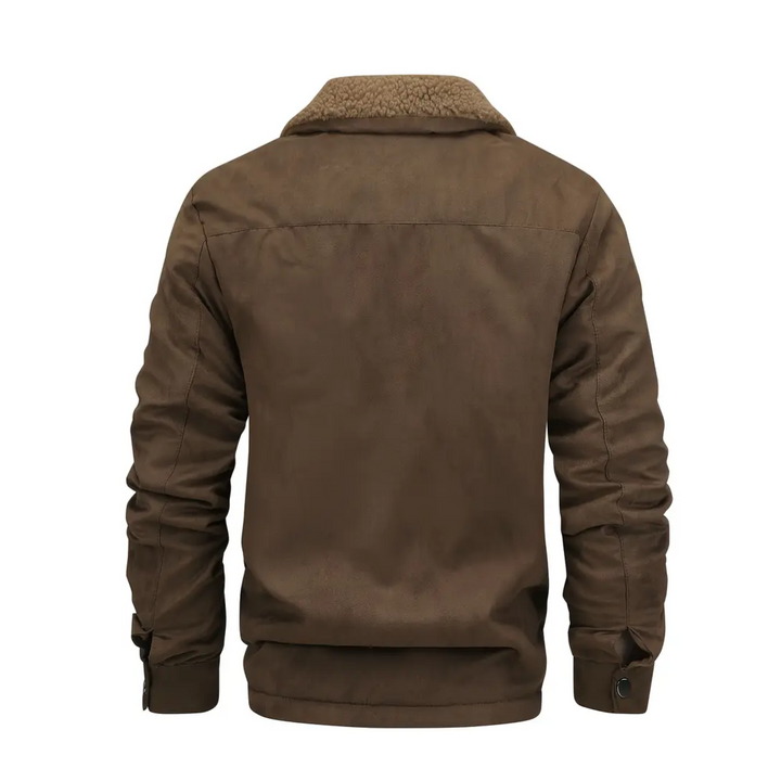 Férfi kültéri kabát Teddy fleece béléssel és revernyakkal – Corvin