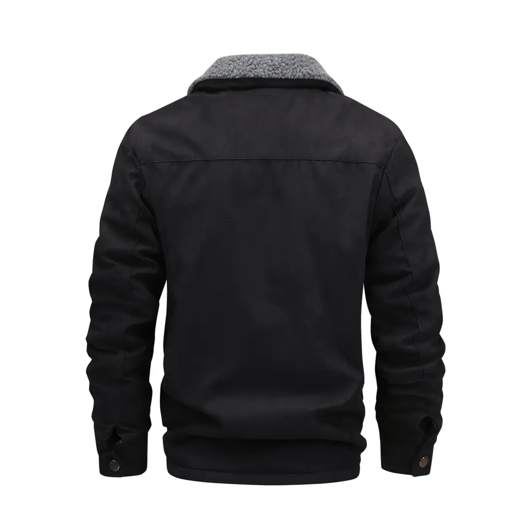 Férfi kültéri kabát Teddy fleece béléssel és revernyakkal – Corvin