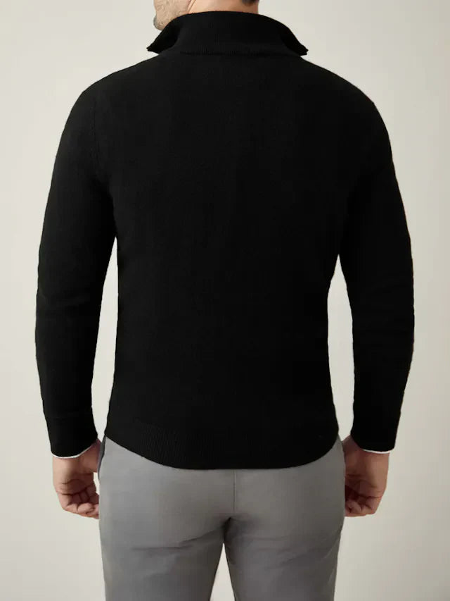 Kényelmes Férfi Zip-up Pulóver - Lucas
