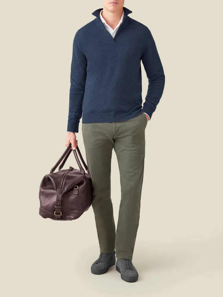 Kényelmes Férfi Zip-up Pulóver - Lucas