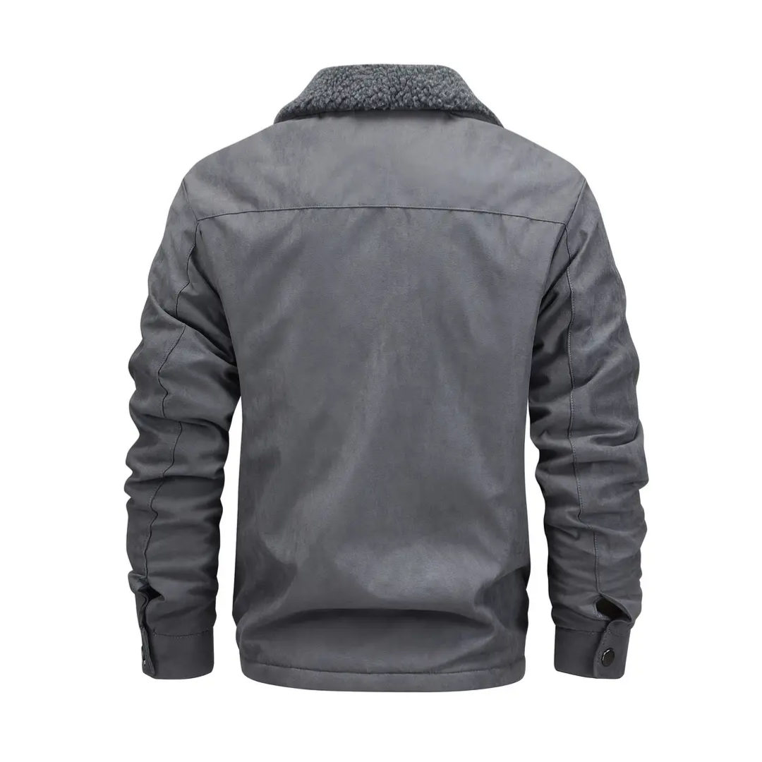 Férfi kültéri kabát Teddy fleece béléssel és revernyakkal – Corvin