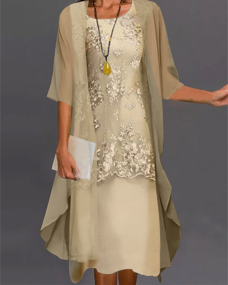 Elegáns Két részes Chiffon ruha – Viviana