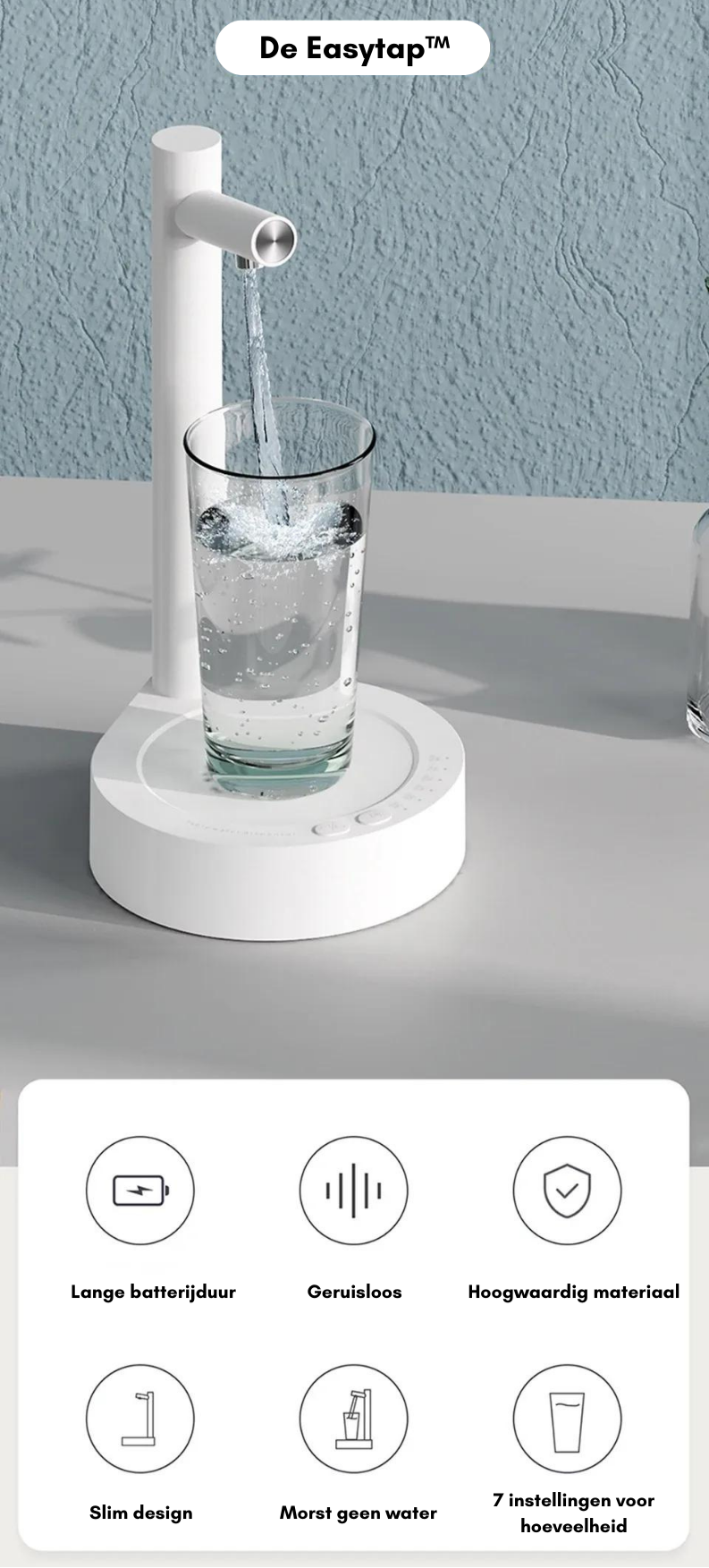 Igyál vizet erőfeszítés nélkül, közvetlenül az ágyadból - HydraTap™