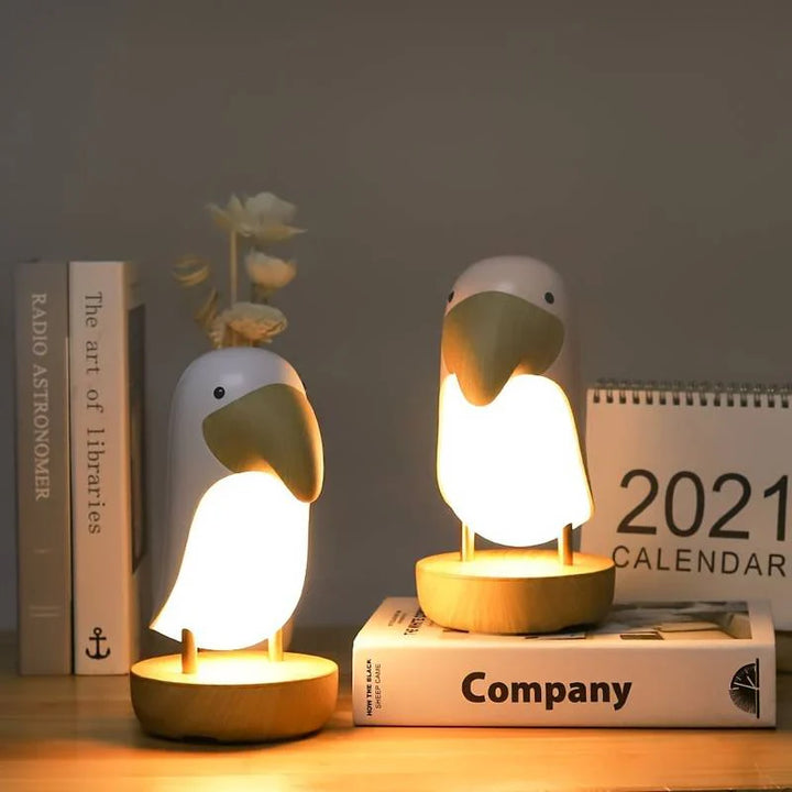 Újratölthető Madár Éjszakai Lámpa - PeckLight