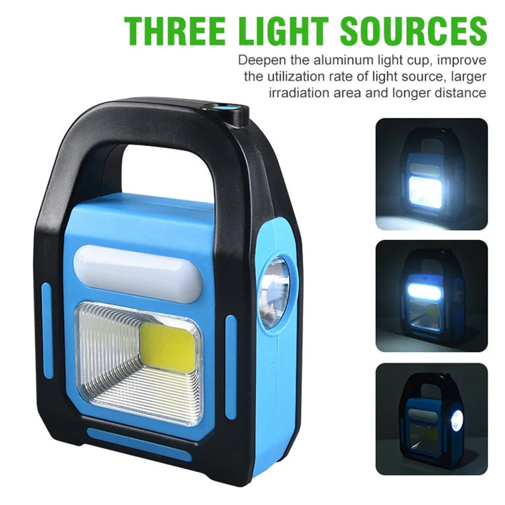 Újratölthető USB Campinglámpa Powerbank-kel - SolarGlow