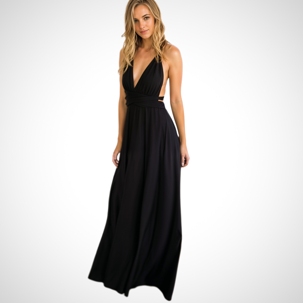 Elegáns, nőies szabású, hosszú maxi ruha – Celine