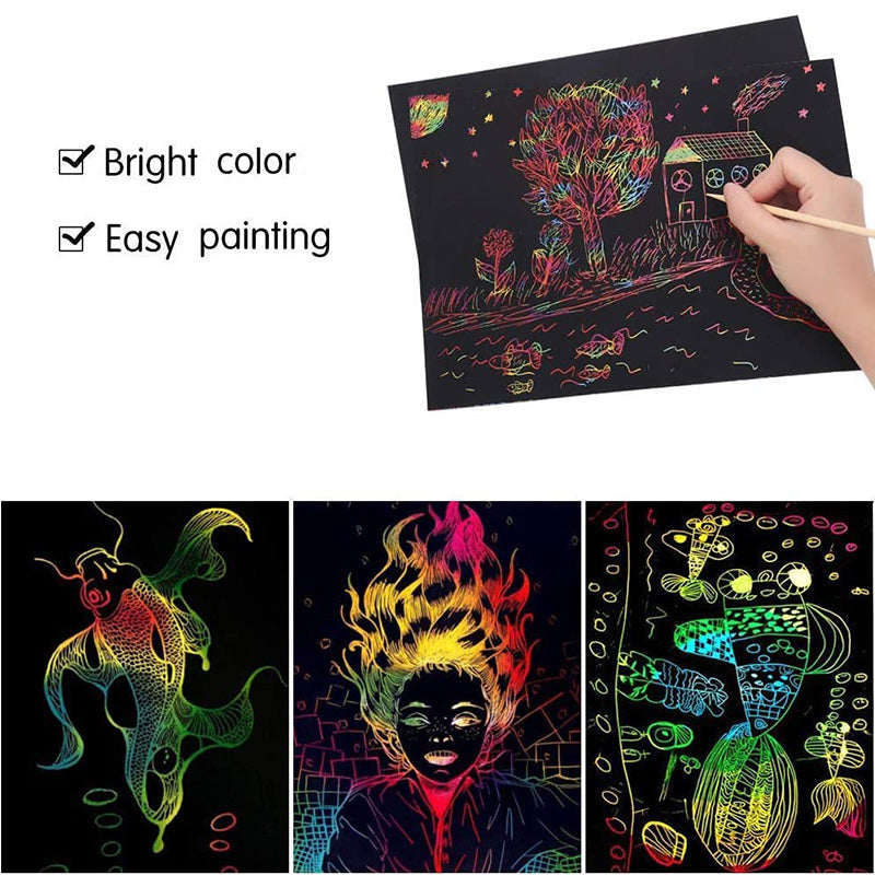 Varázslatos Szivárvány Színek Kifestő Kártyaszett - ColorBurst