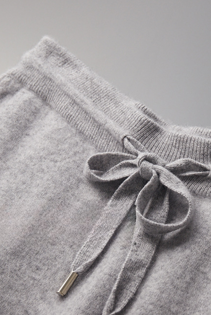 Világosszürke kasmír merinó gyapjú szett – Romano