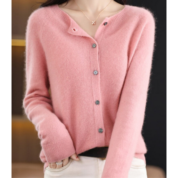 Női kerek nyakú kardigán – Amalia Őszi varázs