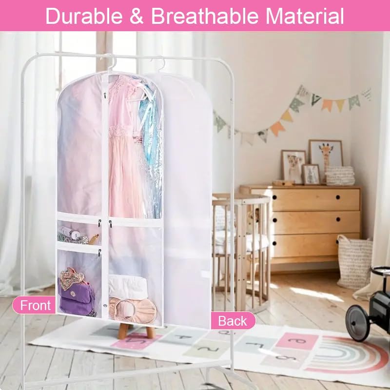 Hajtható Tánc Ruha Táskák Cipzáras Kiegészítő Zsebekkel – 5db-os Csomag (1+1 INGYEN)