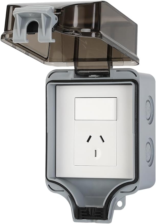 IP66-os kültéri vízálló faliszerelvény zárható fedelellel – PowerGuard