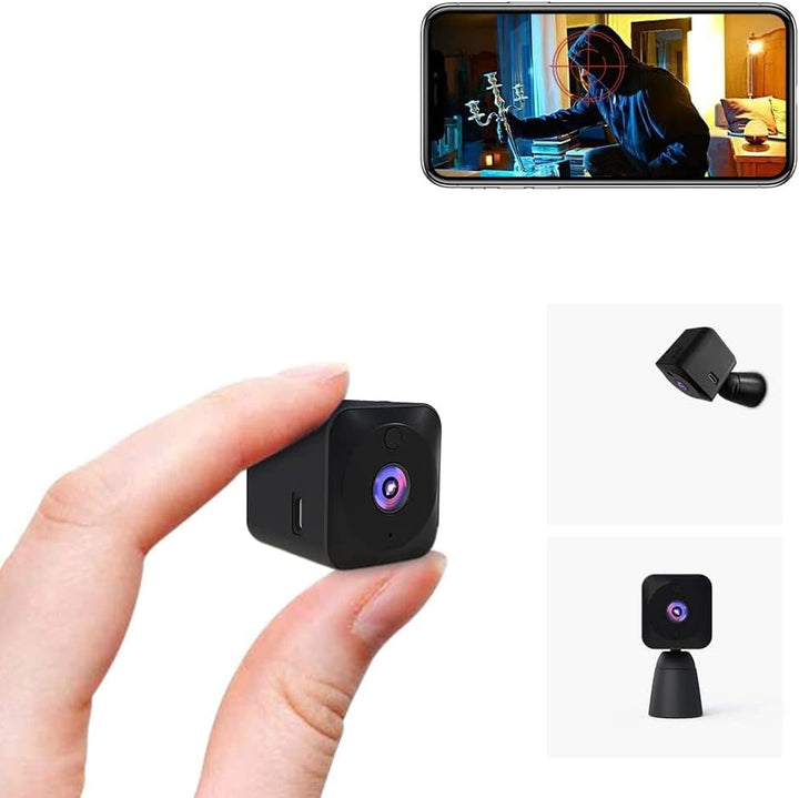 Mini biztonsági kamera 4K WiFi rejtett beltéri kamera éjjellátóval