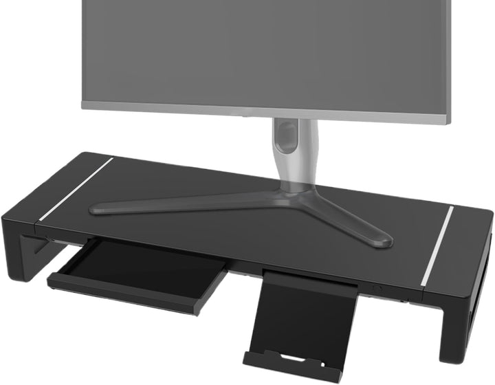Magasságban állítható monitorállvány fiókkal – Stravon