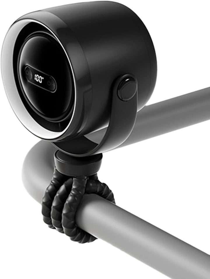 Újratölthető Clip-On Babakocsi Ventilátor Éjjeli Fénnyel 100 Sebesség
