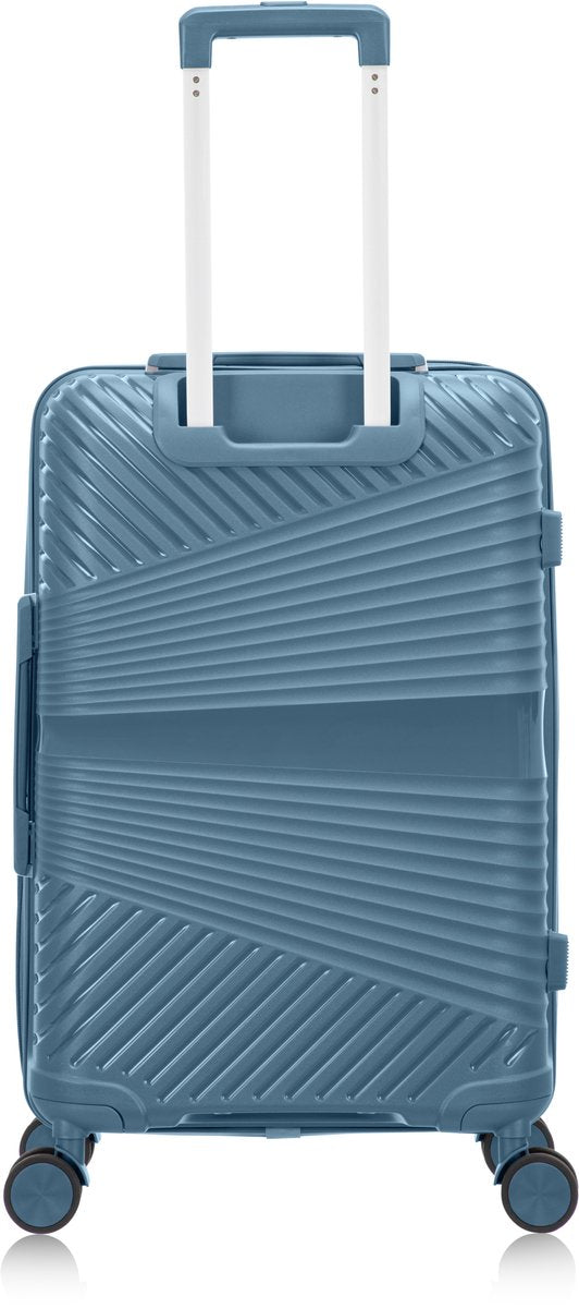 Keményfedeles kék úti bőrönd – Amalfi