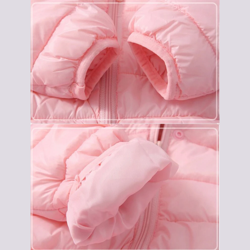 Gyerek vízhatlan esőkabát pehelytoll stílusban, karikatúrával – Miro