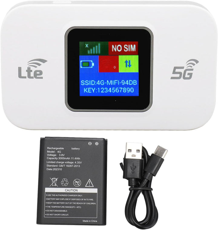 4G LTE USB WiFi Hotspot Modem 300Mbps sebességgel és 3000mAh akkumulátorral – Netvora