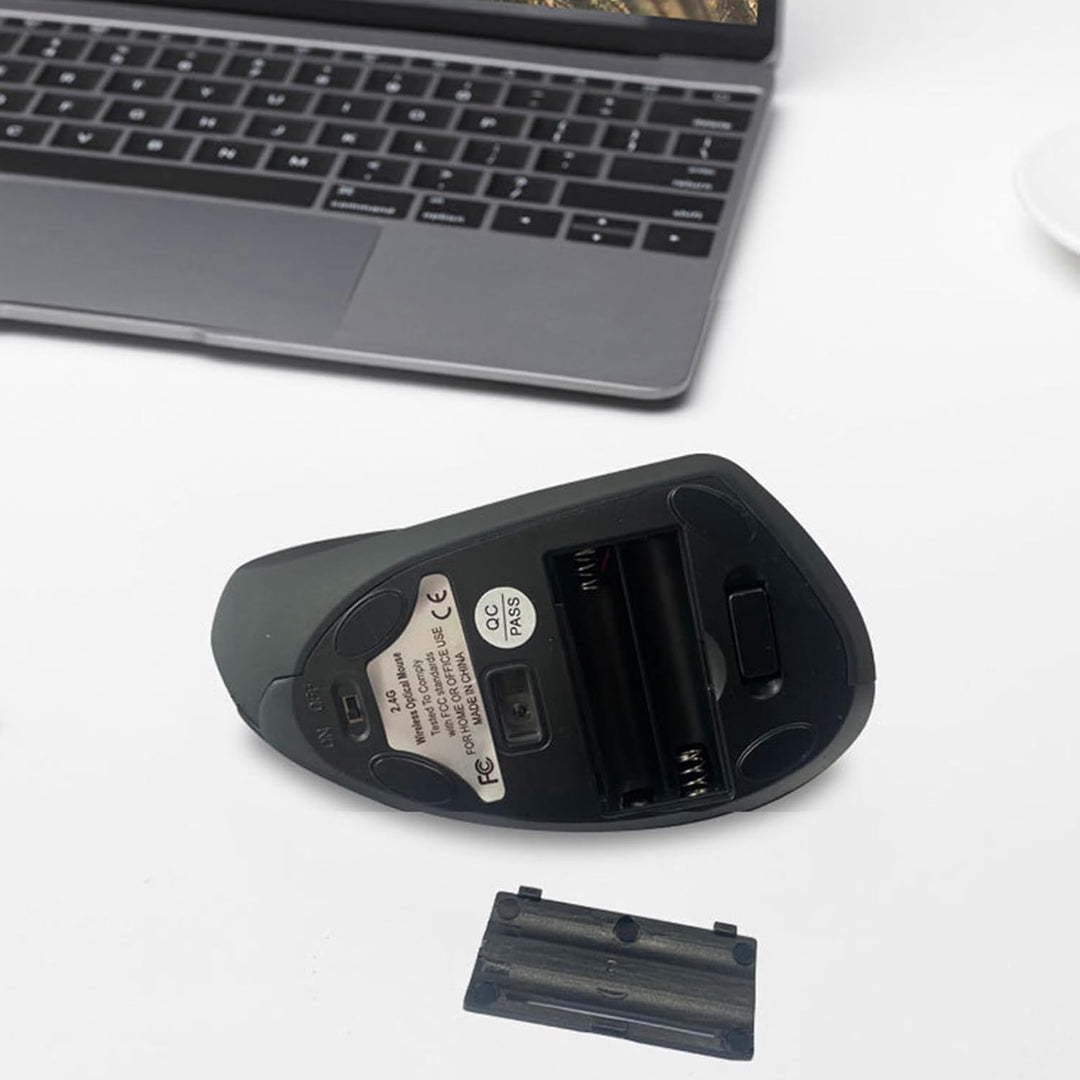 Újratölthető Ergonomikus Függőleges Vezeték Nélküli Egér – Elvion