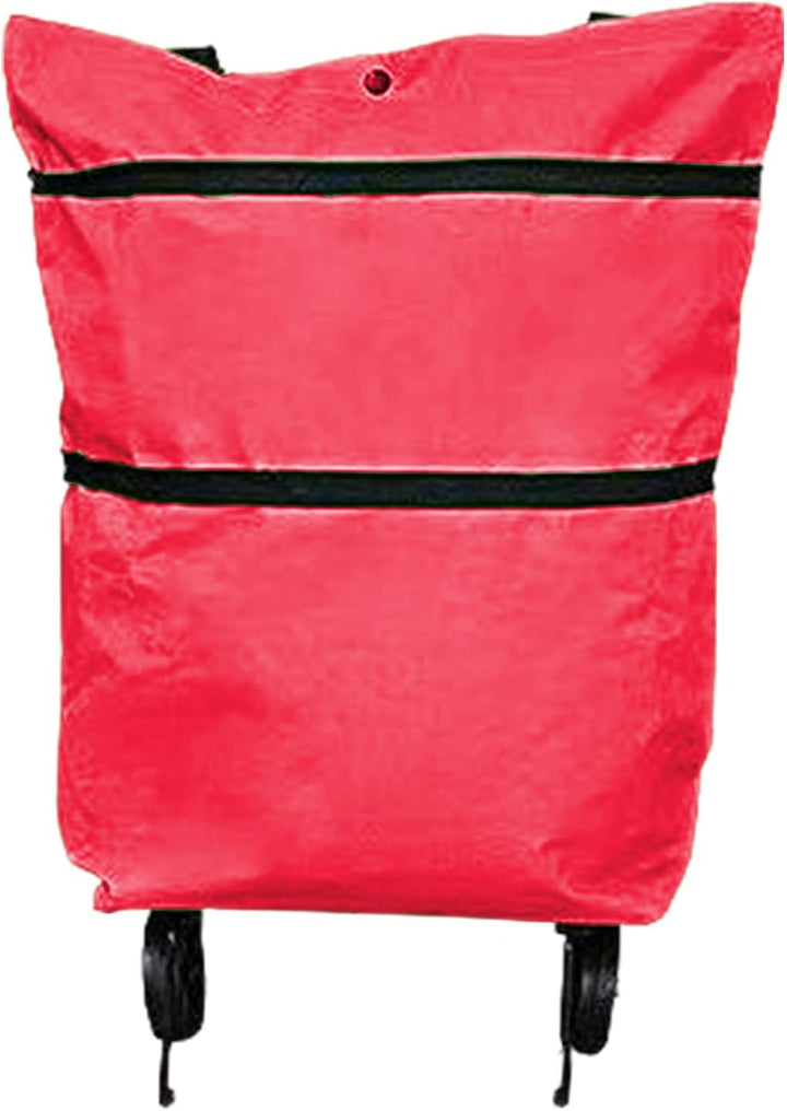 Nagy kapacitású összecsukható bevásárlótáska kerekekkel, újrahasználható kocsi táska (1+1 INGYEN) – Veytra