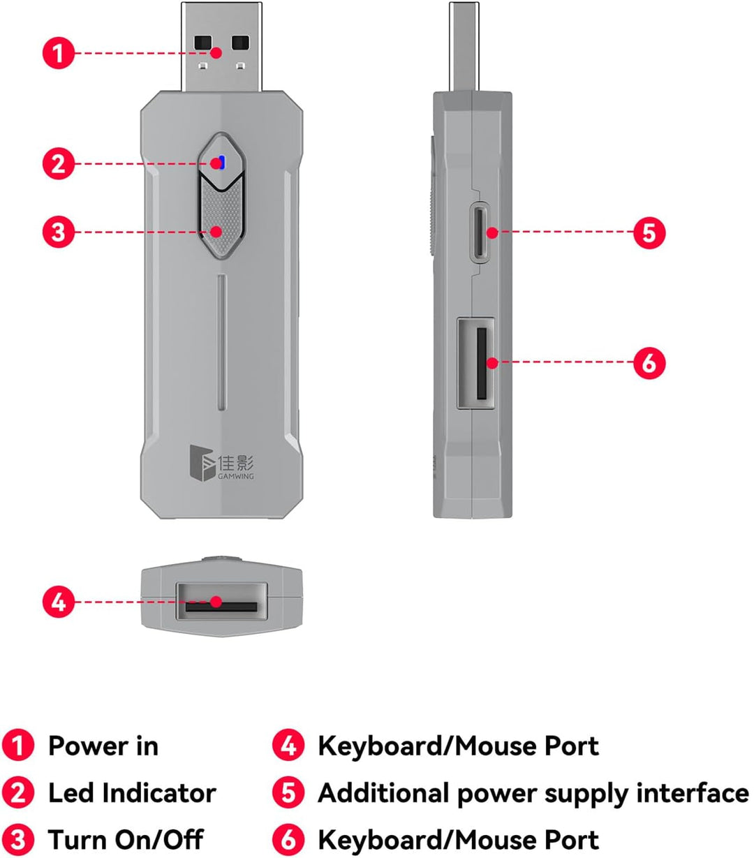 RGB Játékkлинáy és Egér Kombináció – Ergonomikus Vezérlőadapter Készlet – Zyvorn