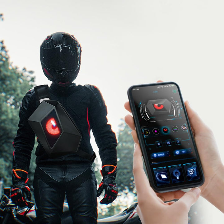 LED Moto Crossbody Táska Programozható Kijelzővel – Nexora