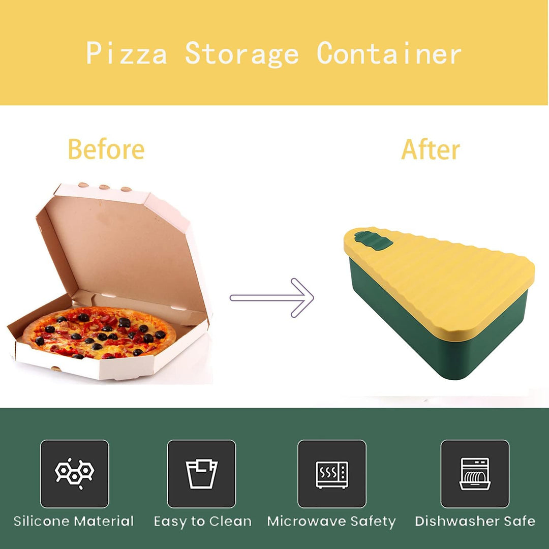 Újrahasználható pizza tárolóedény 2 tálcával – SliceSafe (1+1 INGYEN)