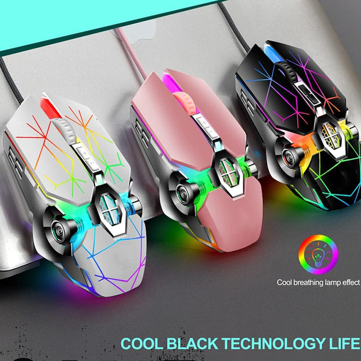 87 billentyűs mechanikus játékbillentyűzet RGB háttérvilágítással, kék kapcsolóval