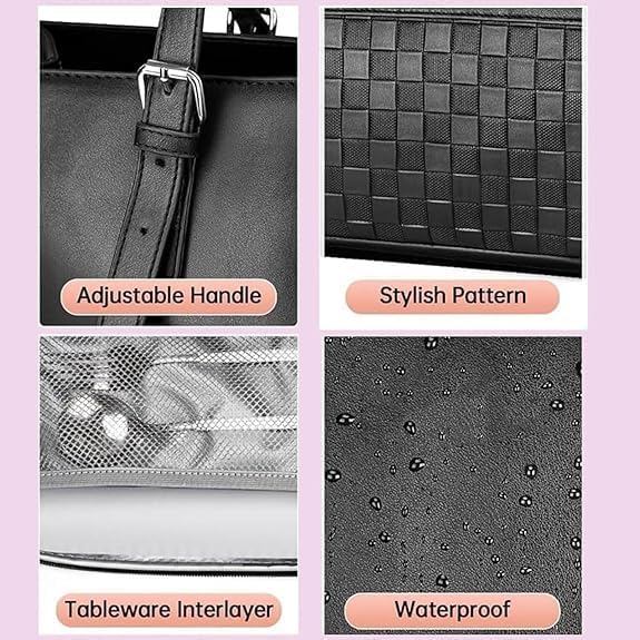 Női szigetelt ebédtáska laptop rekesszel