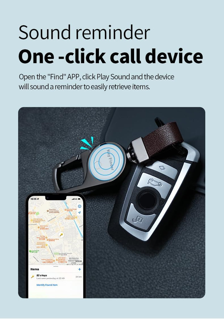 Okos Anti-Lost Lokátor Kulcstartó – Valós idejű nyomkövetés a Find My segítségével – Zeyora
