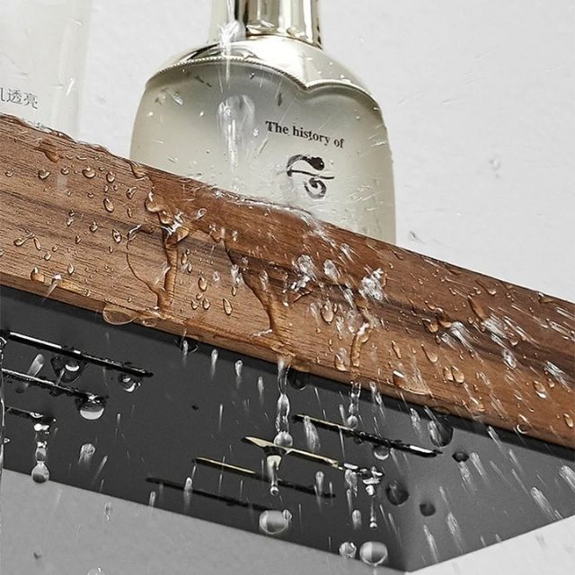 Tömbfa Fürdőszobapolc – WoodaFix