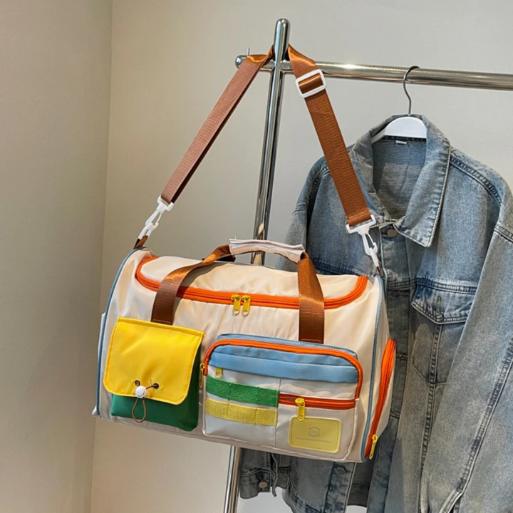 Könnyű Duffeltasak színes blokkokkal - FlexaBag