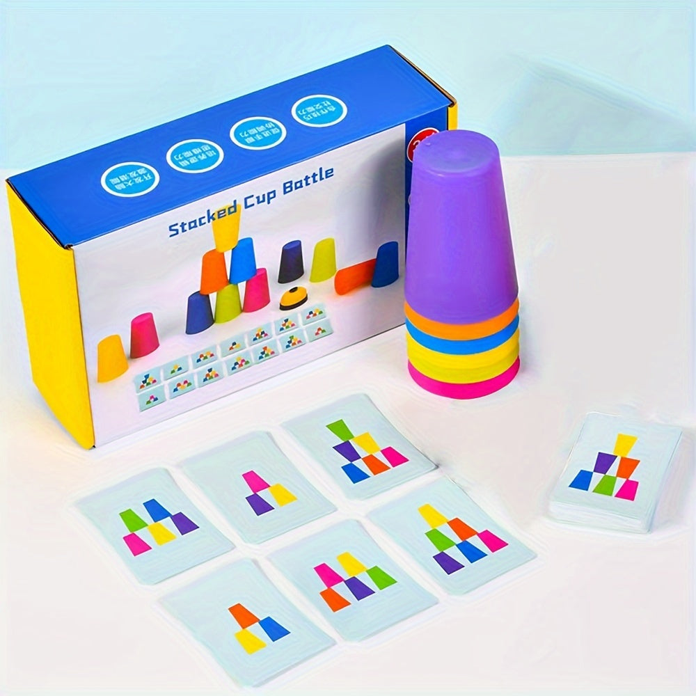 Oktatási Ragasztócsésze Puzzles játék - StackSmart