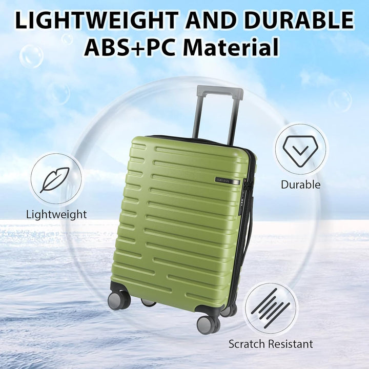 Bővíthető kemény héjú kézipoggyász forgó kerekekkel és TSA zárjal