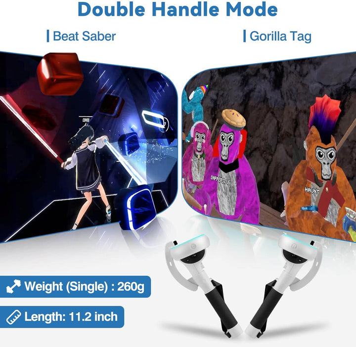 VR kontroller hosszabbító fogantyúk a Meta Quest 2-höz – Kynaro