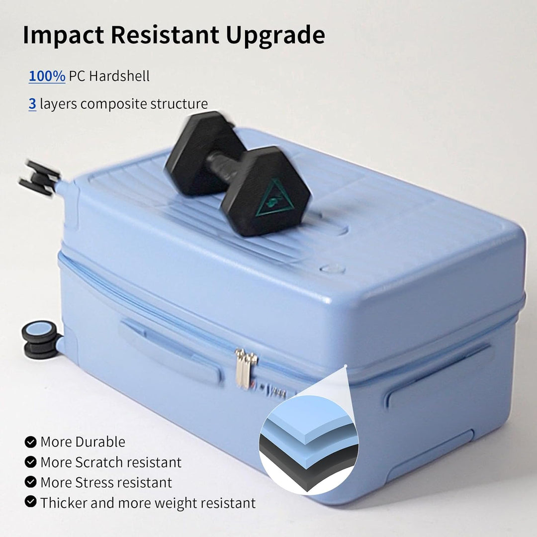 Légitársaság által jóváhagyott 20" kézi poggyász 3:7 elosztással és háromrétegű PC héjjal