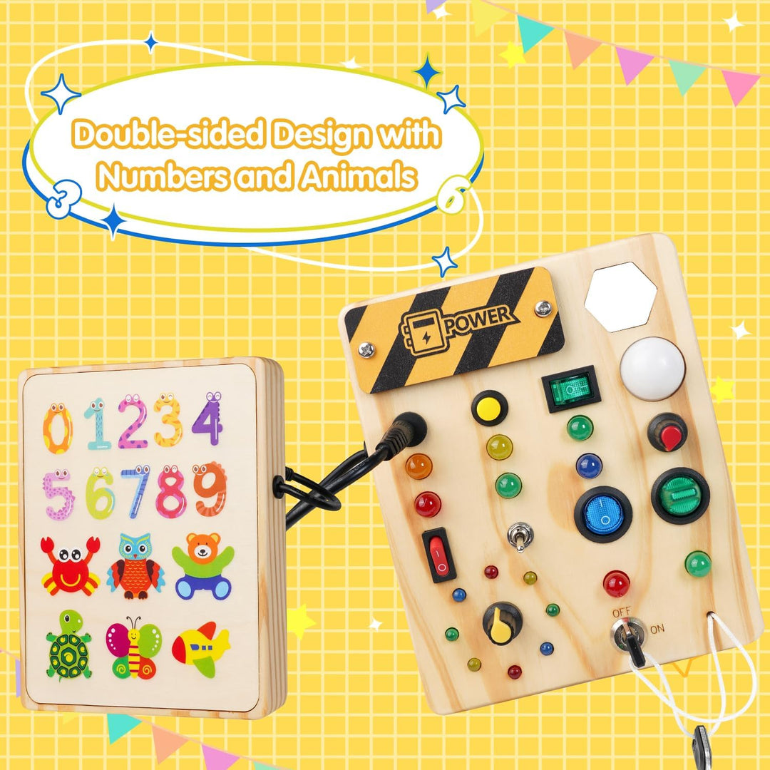 Montessori Kisdedolgozó Tábla 27 LED-lámpával - BrightMinds