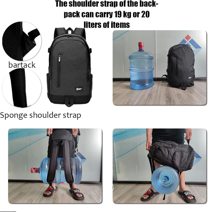 Slim 15,6" Utazáshoz és Munkához Készített Laptop Hátizsák Szervező Zsebekkel