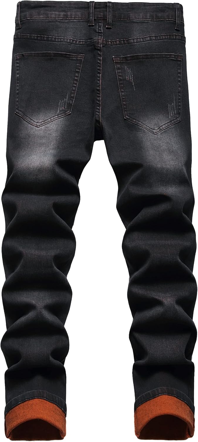 Férfi Slim-Fit Koptatott Farmer - Mick