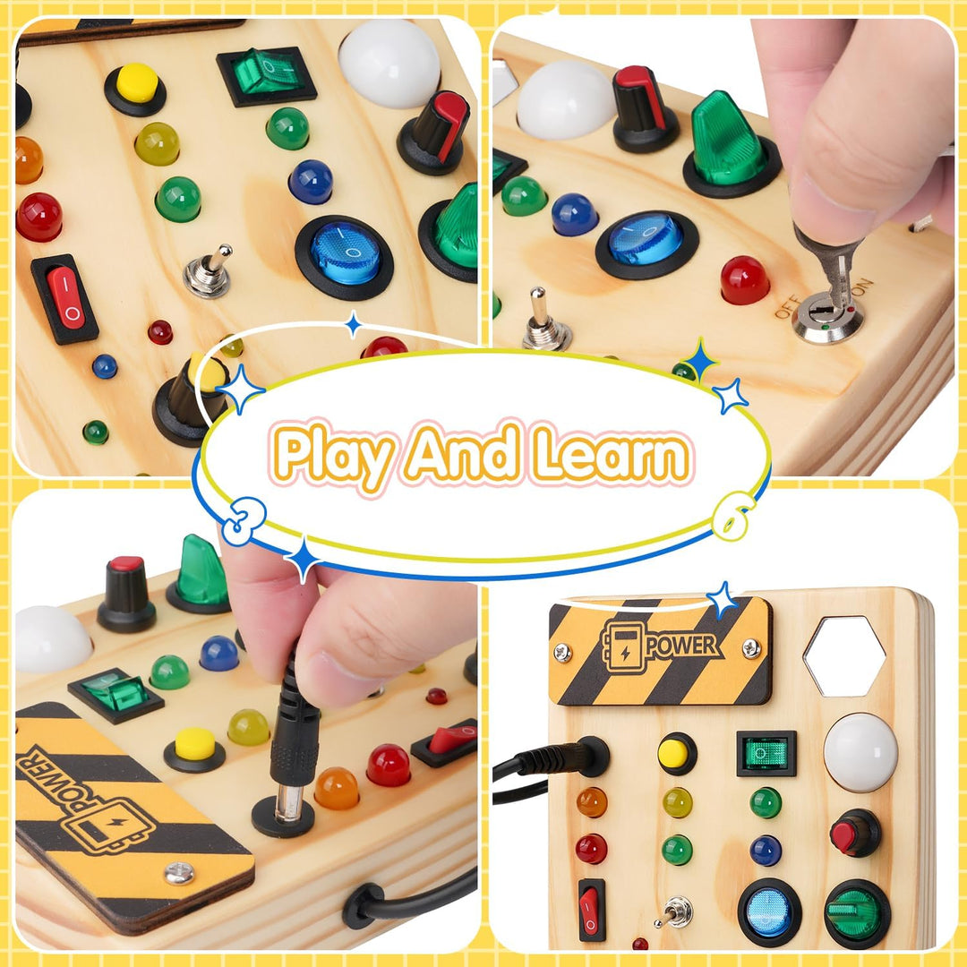 Montessori Kisdoboz LED Világítással - SparkleSense