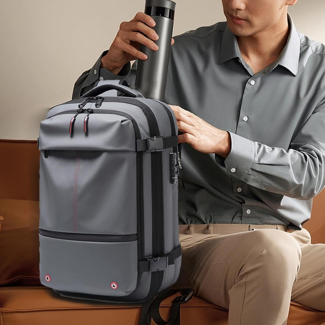 Légi Porszívó Hátizsák – Bővíthető 60L Vízálló Utazótáska Laptop Párnával – Trivora