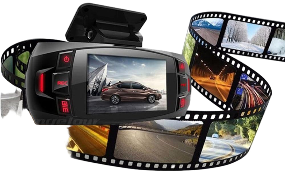 Dupla Kamera Autós Kamera 2,7" LCD 170° Széles Látószögű és Hátsó Nézet