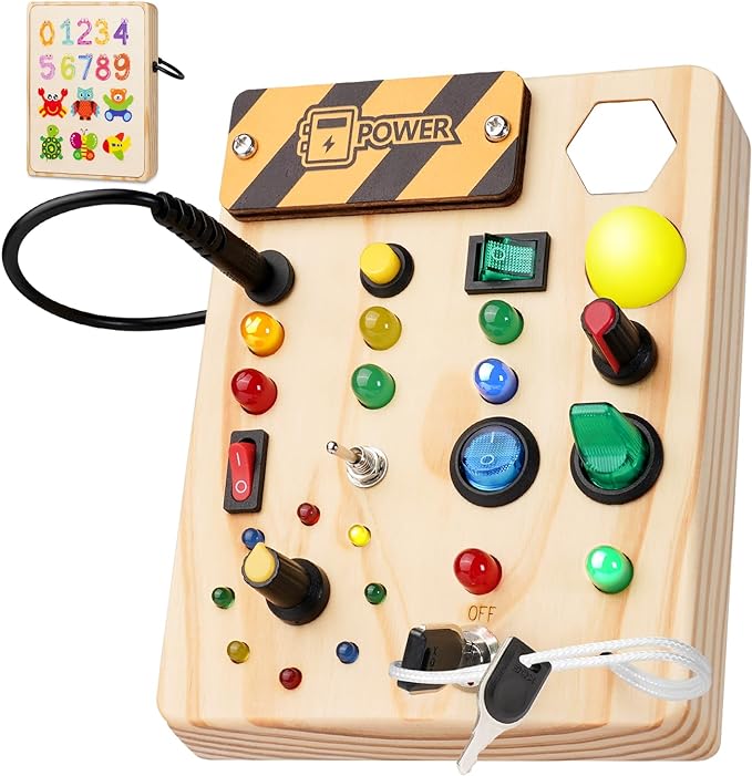 Montessori Kisdedolgozó Tábla 27 LED-lámpával - BrightMinds