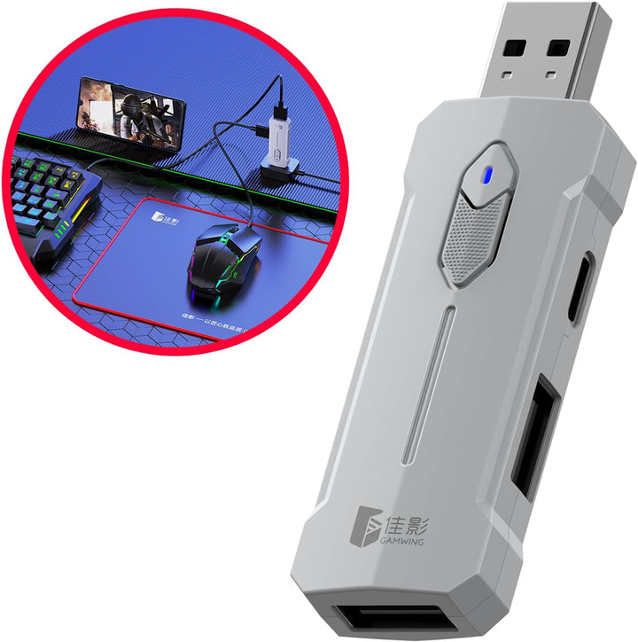 RGB Játékkлинáy és Egér Kombináció – Ergonomikus Vezérlőadapter Készlet – Zyvorn