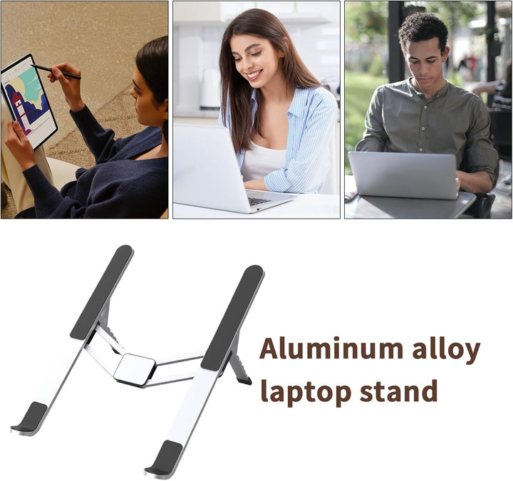 Állítható Laptop Állvány – Összecsukható Hűtő Notebook Tartó Irodához és Utazáshoz – Orvane