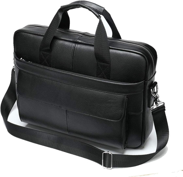 Prémium tehénbőr 15” üzleti aktatáska szervező rekeszekkel